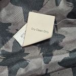 CAbi Corps Jacket Long Sleeve Military Embroidered Gray Blazer Size 6 Jacket 221 Photo 5