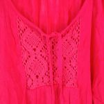 Dress Barn 1X Red Mexican Peasant Top Plus Photo 6