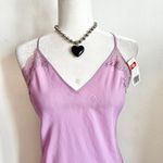 Vintage Y2K Maxi Slip Dress Sheer Lace Romantic Glam Fairycore Balletcore Medium Purple Photo 1