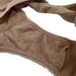 Victoria's Secret  Solid Beige Cotton Hi Cut Leg Bikini Womens Size Large Photo 3