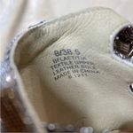 Brian Atwood  Laetitia‎ Glitter 4.5” Heels T-Strap Strappy  Party Metallic 8 Photo 8