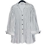 draper's & damon's Draper’s &  Damon’s Boca Crinkle Stripe Shirt Photo 0