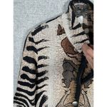 Vintage Painted Pony Jacket Womens Medium Jungle Safari Button Animals Zebra Photo 9