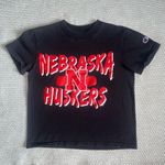 Champion  Black Red White Graphic Nebraska Huskers Tee Sz Xs Photo 0