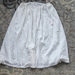 Vintage Nylon Slip Skirt White 1X Photo 0