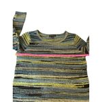 Tribal Women's Striped Knit Sweater Blue Green Black Long Sleeve‎ Size Small Photo 5