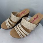 Jellypop Cream Woven Strap Wedge Sandals Memory Foam Size 8(B95) Photo 2