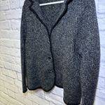 Talbots  Cardigan Blazer Merino Wool Sweater Button Front Cozy Size 3X Black Photo 6