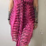 EXPRESS S 2 Adorable Strapless Cocktail Dress Flowy Pleats Pinks Purples Photo 5