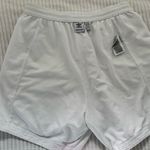 Adidas Original Nylon Women's White Athletic Shorts Drawstring Pockets Lined L Photo 8