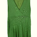 Vertigo Paris NWT Plunging Neckline Pleated Mini Dress Green Size Large L NEW Photo 0