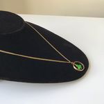 None Vintage Gold Tone Irish Lucky Clover Necklace Photo 2