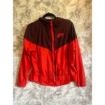 Nike NNike Lightweight Red Burgundy Sportswear Windrunner Hooded Zip Up Jacket M Photo 4