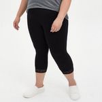 Torrid Black Capri Signature Waist Lace Trim Legging Pants Womens Sz 2 2X 18 20 Photo 7