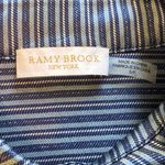 Ramy Brook EUC Lia Lurex Stripe Jacket In Sky Blue Combo Sz S Photo 4