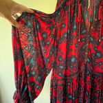 Free People Sz OVERSIZED M Tunic Dress Top Blouse Boho Chic V Neck Loose Fit Photo 5