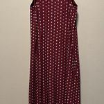 & Other Stories & OTHER STORIES Burgundy Printed Double Slit Midi Slip Dress, Size 4 Photo 6
