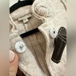 VENARIO Dina Duffle Coat 100% Wool Jacket Size M Beige Equestrian NWOT Knit‌‌ Tan Size M Photo 1