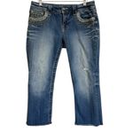 Miss Me  Signature Cuffed Capri Jeans Size 30 Photo 1