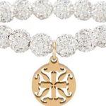 Rustic Cuff  emerson silver swvorzski crystal bracelet in silver Photo 0