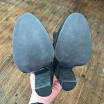 Lucky Brand black suede 6.5 heeled normcore ankle boots Photo 4