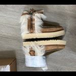UGG Fluff Punk Shearling Leather Booties Boots Photo 5