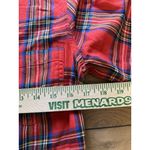 Old Navy  Women‎ Size Medium Tunic Shirt Red Flannel Button Down Shirt Cotton Photo 3