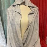 Zyia Ziya Elegant Gray Women's Wrap Top Photo 1