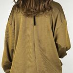 ZARA Trafaluc Gold Black Stripe Ribbed Sweater Lightweight Knit M Edgy Trend Photo 5
