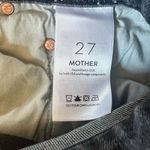 Mother The Scrapper Cuff Ankle Fray Jeans in Unstitched In The Dark Gray Size 27 Photo 8