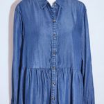 Time and Tru Blue Chambray Shirt Dress Size Large 12 Photo 1