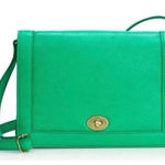 J.Crew Kelly Green Tillary Leather 3-in-1 Crossbody Clutch Shoulder Bag Holiday Photo 0