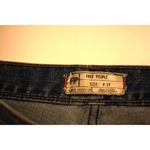 Free People Womens Jeans Blue Denim Cropped Tapered Medium Wash Zip Fly Size 27 Photo 2