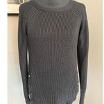 Calvin Klein Pullover long sleeve Sweater with button detail womens black medium Photo 0