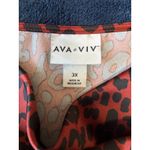 Ava & Viv  Adjustable Strap Drape Neck Leopard Print Tank Top Women's Size 3X NWT Photo 2