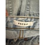 PacSun 90's Boyfriend 100% Cotton Light Wash Denim Raw Hem High Rise Jeans 23 Photo 3