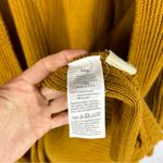 Madewell  Nolan Cardigan Knit Open Front Mustard Yellow S Photo 4