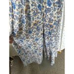 Patrons of Peace  NWT Floral Smocked Strapless Front Tie Wide Leg Jumpsuit S Photo 3