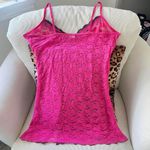 Victoria's Secret george y2k vintage hot pink + black lace slip dress pink + black Photo 5