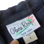 Vintage Olivia Rose Ribbed Maxi Dress Black Size 8 Photo 4