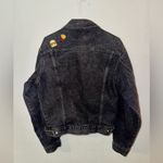 Vintage Saddle King Western Jean Jacket Black Size L Photo 1