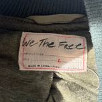 Free People  We The Free Rivington Olive Green and Ivory Sherpa Jacket Photo 4