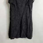 Free People  Lace Sheer Mini Dress Size XS Ruffle Sleeve Embellished Square Neck Photo 5