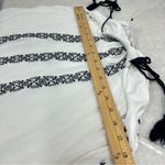 Q&A  Embroidered White navy small lined  boho Dress Photo 8