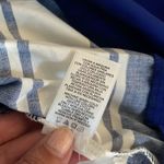 Milly NWT  Italia‎ Capri Royal Blue Pleated Striped Dress. Size 12 Photo 10