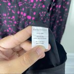 Karina Grimaldi  pink‎ black floral long sleeve mini dress Photo 7
