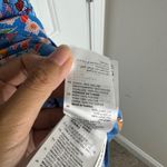 Sandro  Plunging V neck blue‎ floral Mason dress size 34 boho romantic high low Photo 10