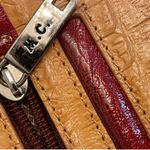 M.C. Marc Chantal Faux Leather Western Shoulder Handbag Tan Photo 9