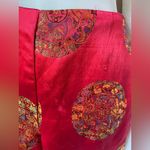 Y2K Chinese medallion Capri pants Red Size XS Photo 4