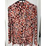Jones New York  Leopard Print V-Neck Long Sleeve Top Womens Size‎ Small Photo 15